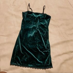 Velour Lace Cami Dress